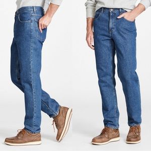 LL Bean Men's Dark Wash Jeans Classic Fit 36x29